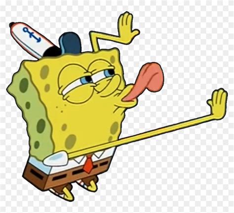 spongebob licking|spongebob licking meme transparent.